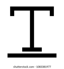 font alignment vector glyphs icon