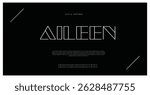 Font alphabet creative modern with black dots, letters A, B, C, D, E, F, G, H, I, J, K, L, M, N, O, P, Q, R, S, T, U, V, W, X, Y, Z and numerals 0, 1, 2, 3, 4, 5, 6, 7, 8, 9, vector illustration