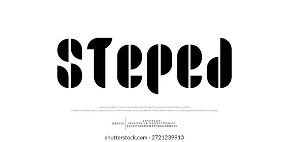 Font alphabet creative modern with red dots, letters A, B, C, D, E, F, G, H, I, J, K, L, M, N, O, P, Q, R, S, T, U, V, W, X, Y, Z and numerals 0, 1, 2, 3, 4, 5, 6, 7, 8, 9, vector illustration 10EPS.