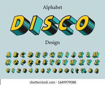 font alphabet creative font and numbers design concept. vector illustraion Vector of colorful stylized 
