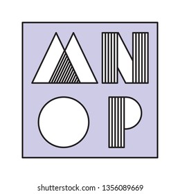 font and alphabet in doodle style set.