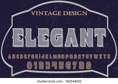 font alphabet handcrafted vector named  elegant