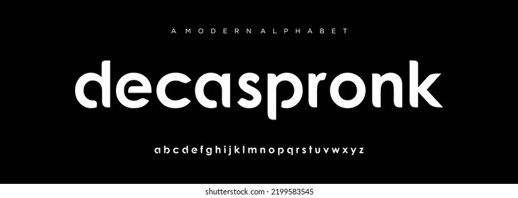 
font alphabet. Minimal modern urban fonts for logo, brand etc. Typography typeface uppercase lowercase and number. vector illustration