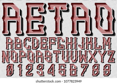 Font alphabet Script Typeface handcrafted handwritten vector label design named retro