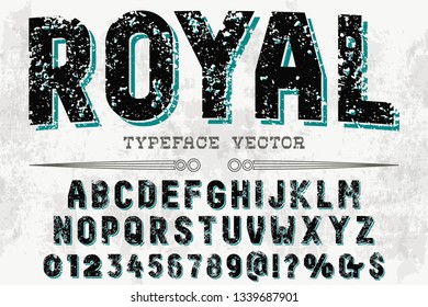 Font alphabet Script Typeface handcrafted handwritten vector label design named vintage royal