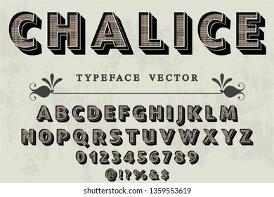Font alphabet Script Typeface handcrafted handwritten vector label design chalice
