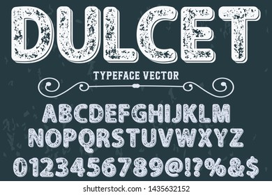 Font alphabet Script Typeface handcrafted handwritten vector label design old style.Shadow Effect.vintage Hand Drawn.Retro Typography.Vector Illustration.