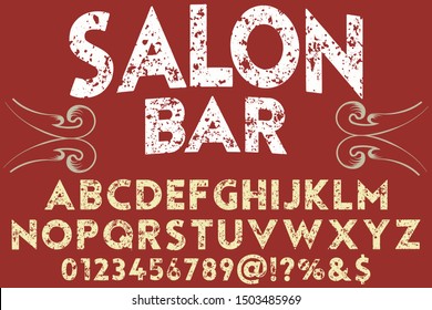 Font alphabet Script Typeface handcrafted handwritten vector label design old style.Shadow Effect.vintage Hand Drawn.Retro Typography.Vector Illustration.
