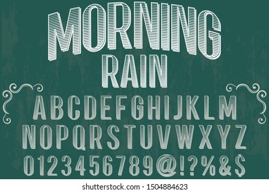 Font alphabet Script Typeface handcrafted handwritten vector label design old style.Shadow Effect.vintage Hand Drawn.Retro Typography.Vector Illustration.
