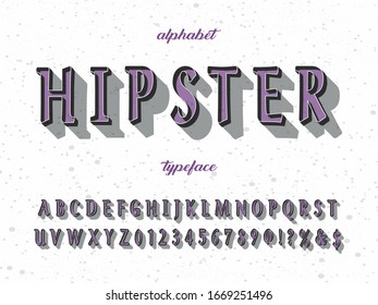 Font. alphabet Script .Typeface.handwritten handcrafted. vector label design old style. vintage Hand Drawn.Retro Typography.Vector Illustration.name hipster