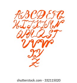 Font Alphabet Set. Hand drawn letters.