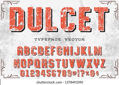 font alphabet typeface vector named dulcet