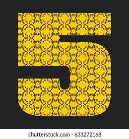 font alphabet vector 5