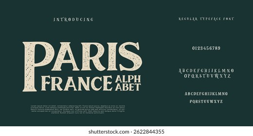 font alphabet Vintage paris france Victorian typeface decorative Font