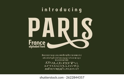 font alphabet Vintage paris france Victorian typeface decorative Font