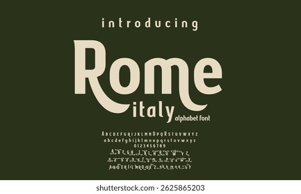 font alphabet Vintage rome italy Victorian typeface decorative Font