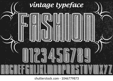Font alphabet Vintage  vector script alphabet,design handwritten named fashion