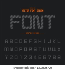 font and alphabetical vector on background, letter and text graphic art design.
