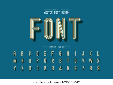 font and alphabetical vector on background, letter and text graphic art design.