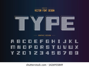 font and alphabetical vector on background, letter and text graphic art design.