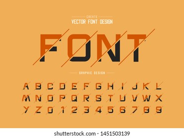 font and alphabetical vector on background, letter and text graphic art design.