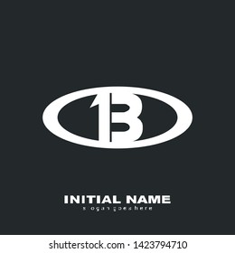 font b circle logo abstract vector design art