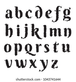 font black set logo design. indentation. abstract. vector on white background