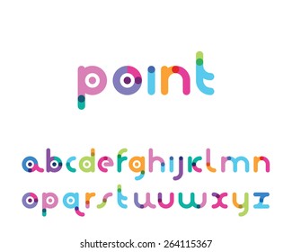 font with a bright point