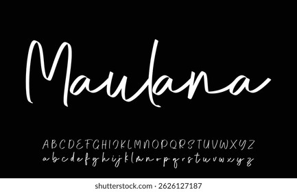 font Calligraphy Logotype Script Brush Font Type Font lettering handwritten 