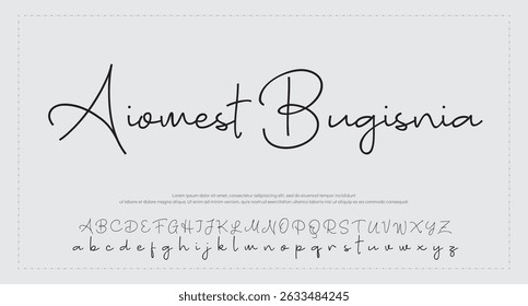  fonte Caligrafia Logotype Script Brush Tipo Fonte Letras de fonte manuscritas 