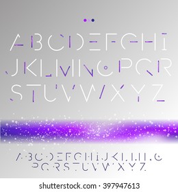 Font with capital letters