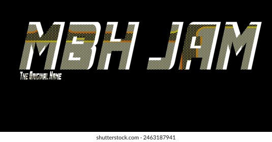 font color vector - MBH JAM for printing logo design needs in bright colors, free to change
