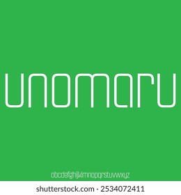 a font combination between vintage and modern Japanese type style alphabet