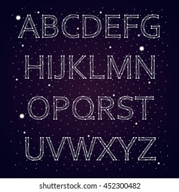 Font Constellation Vector