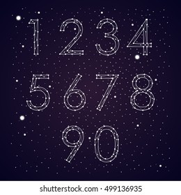 Font Constellation Vector