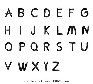 Font creative.ABC collection.Isolated High Quality Wood sharp letters. a, b, c, d, e, f, g, h, i, j, k, l, m, n, o, p, q, r, s, t, u, v, w, x, v, z