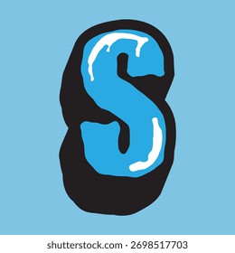 Font Custom Ice Effect Creative Designer