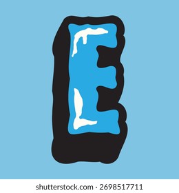 Font Custom Ice Effect Creative Designer