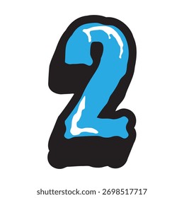 Font Custom Ice Effect Creative Designer