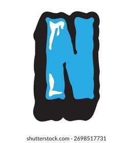 Font Custom Ice Effect Creative Designer