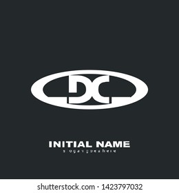 font d c circle logo abstract vector design art