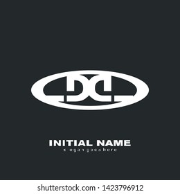 font d d circle logo abstract vector design art