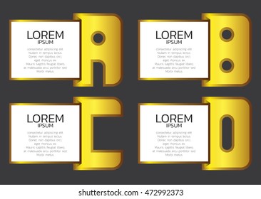 font design gold color and border