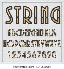 font design – handcrafted vector collection