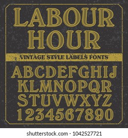font design – handcrafted vector collection