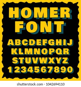 font design – handcrafted vector collection