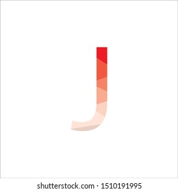 font design latter j logo