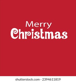 Font design of Merry Christmas. Vector. Color can be changed as you like.