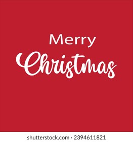 Font design of Merry Christmas. Vector. Color can be changed as you like.