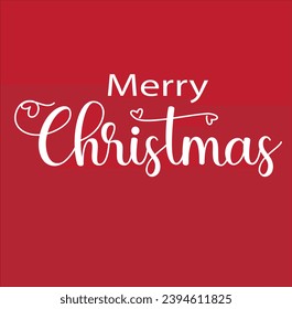 Font design of Merry Christmas. Vector. Color can be changed as you like.